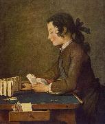 Jean Simeon Chardin The House of Cards oil painting